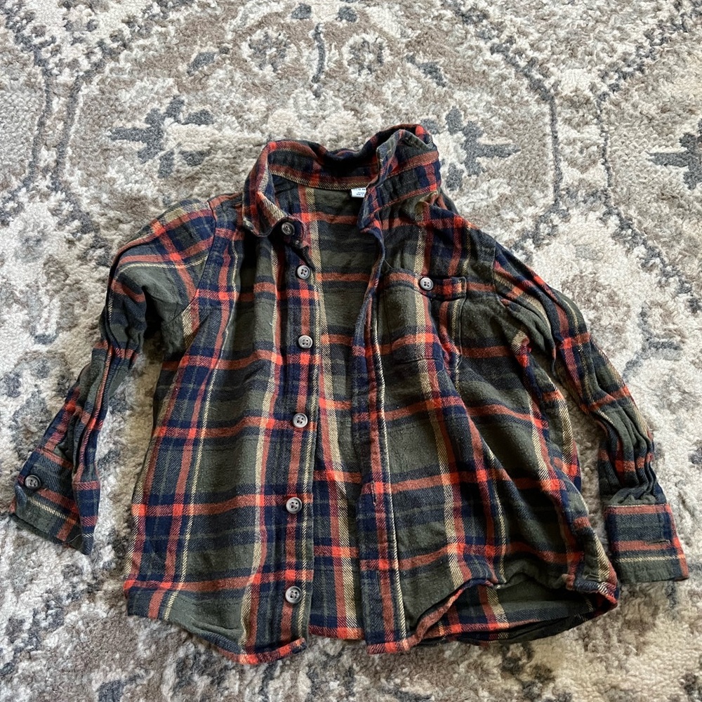 Old Navy Plaid Flannel 3T